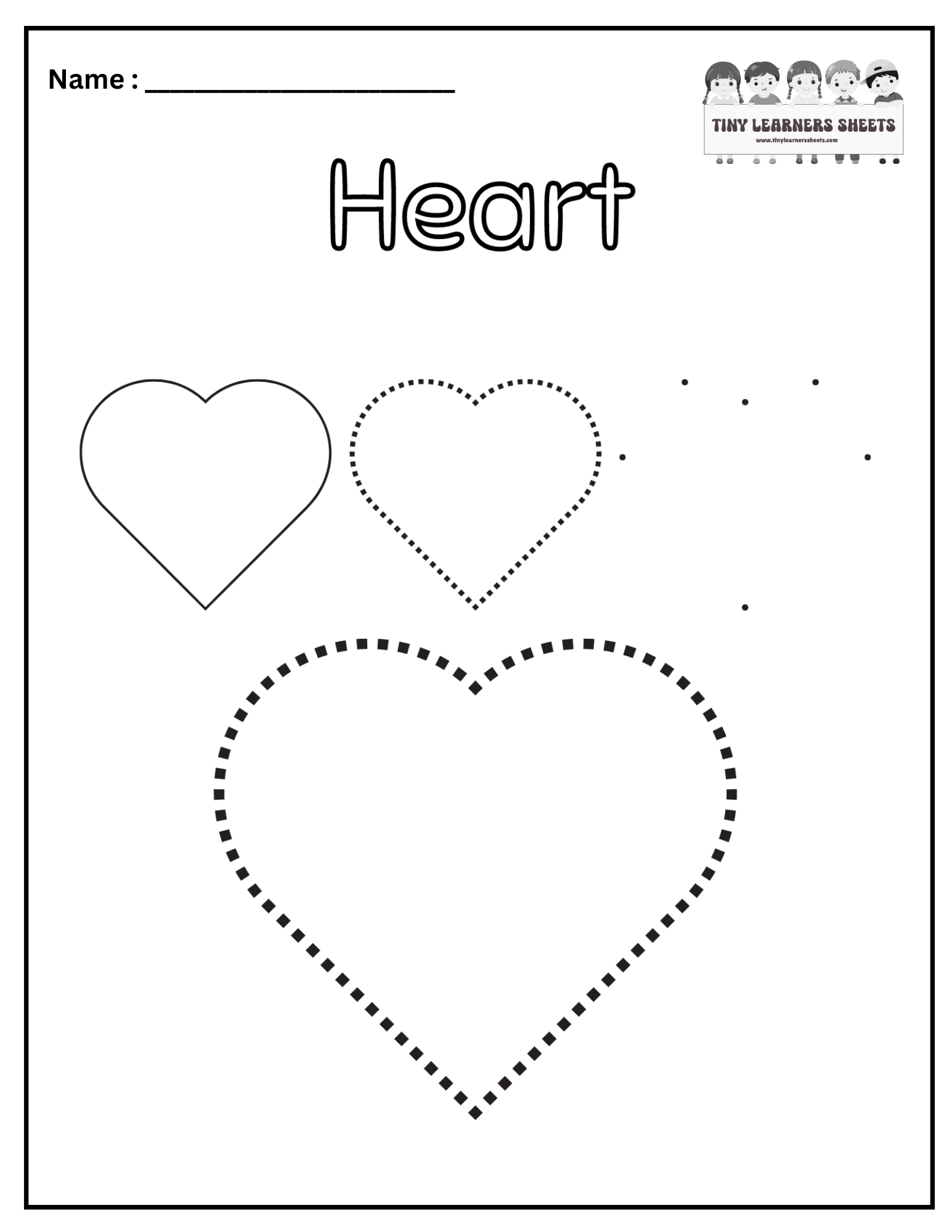 heart Shapes for kindergarten