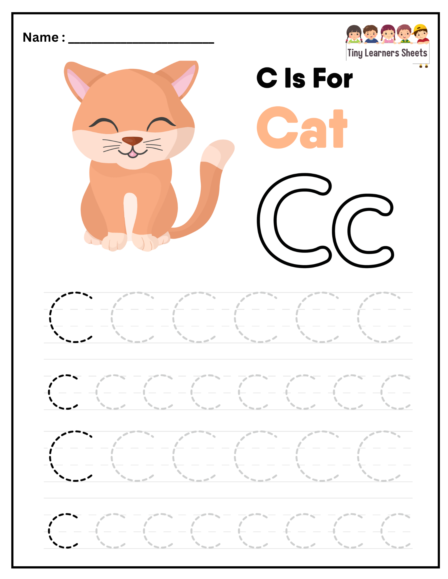 Letter C worksheet