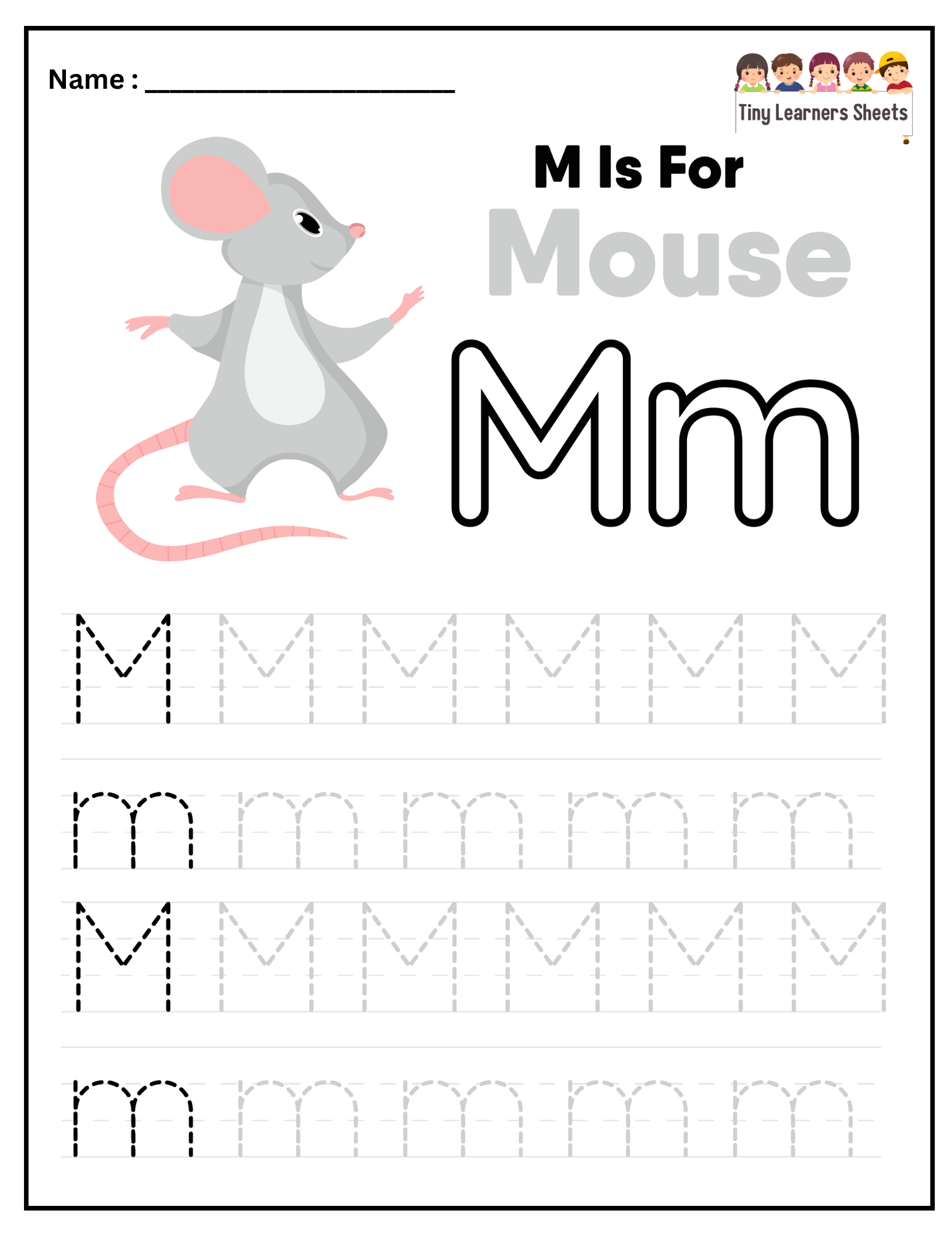 Letter M worksheet