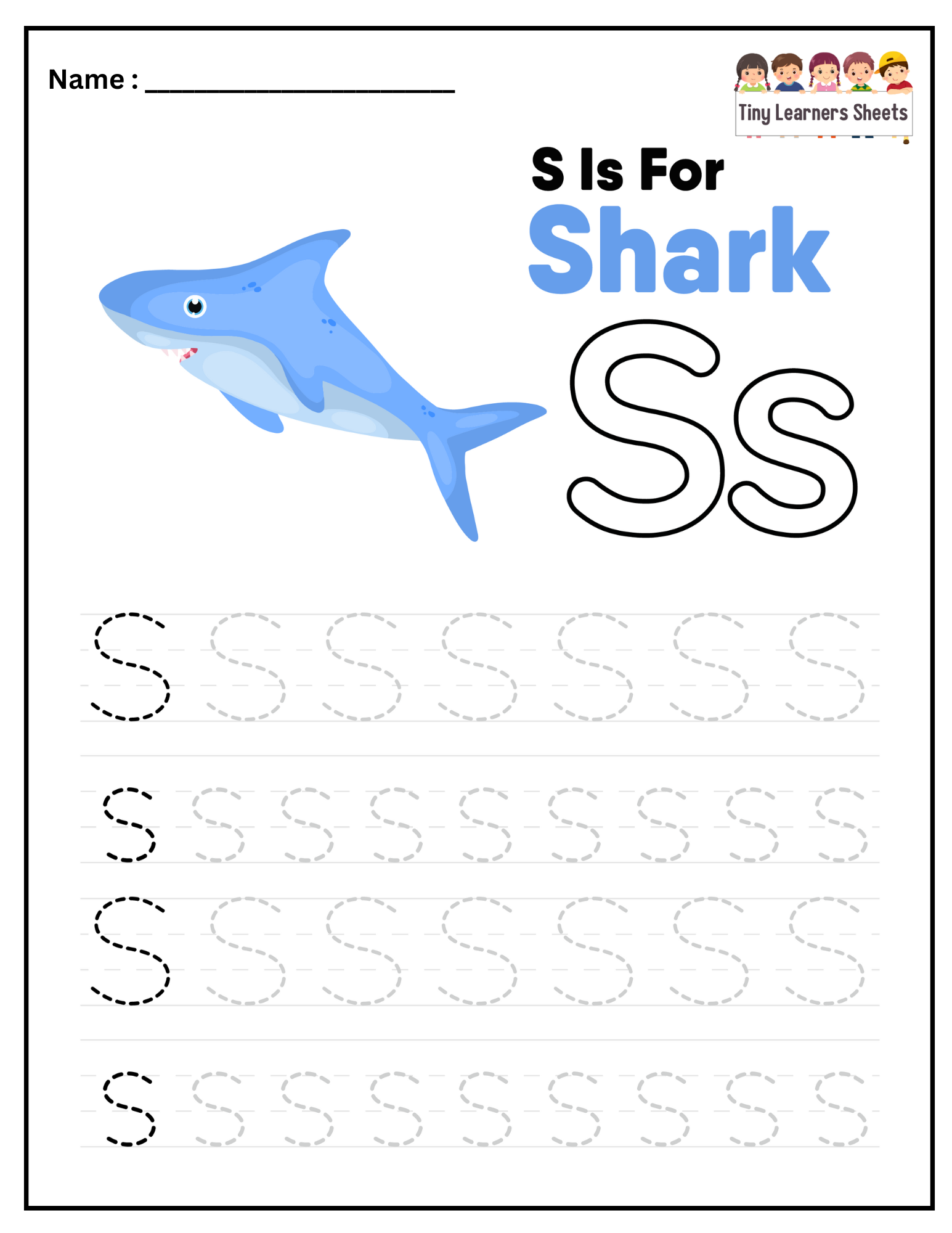 Letter S worksheet