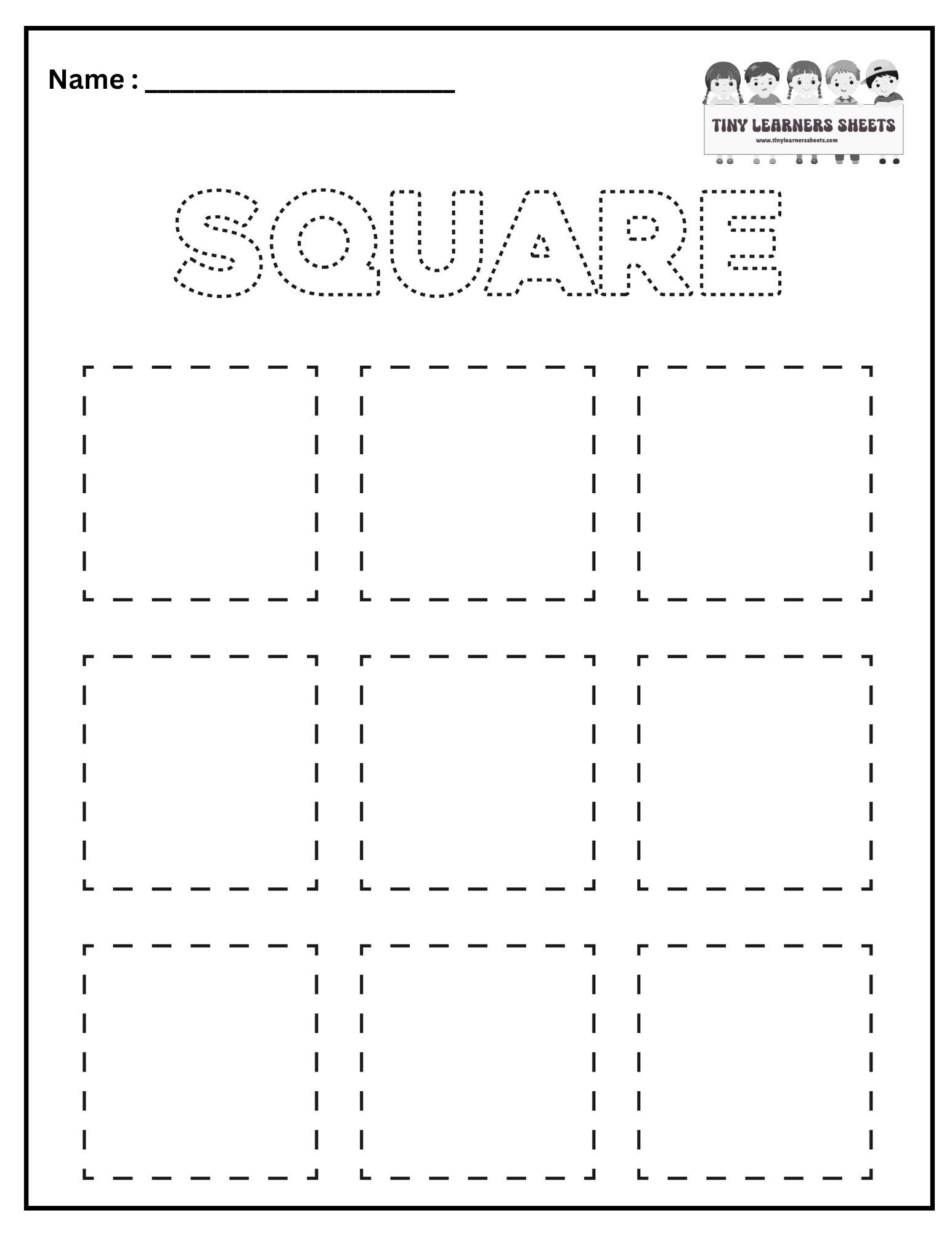 square Shapes for kindergarten